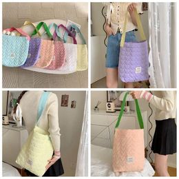 Totes Cotton Quilted Canvas Bag Cute Print Heart Cloth Shoulder Handbag Mommy Tote Travel