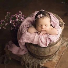 Blankets Born Elastic Wrap Blanket Po Baby Girl Boy Cotton Rug Infants Pography Props