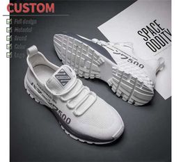 HBP Non-Brand sunborn quality New mens hot sale shoes of flying weaving running trend in spring leisure breathable mesh