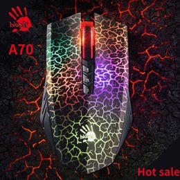 A70 V8M MAX Bloody Professinal Wired Gaming Mouse 3200 Dpi for PC Laptop Macro Definition Programming Game Mice 240309