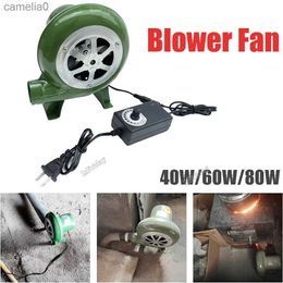 Electric Fans Electric Blower Fan BBQ Fan 100v 220v Suitable for Barbecue Mini Blacksmith Forges Blower with Speed Adapter AC100-240V M89BC24319