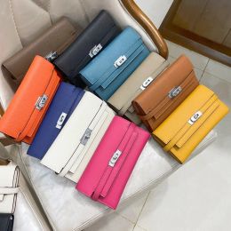 Designer bag 2024 Big brand Long Wallets Togo Card holders Designer Purse Passport Bags fashion cowhide Genuine leather wallet For lady woman Come Serial Number