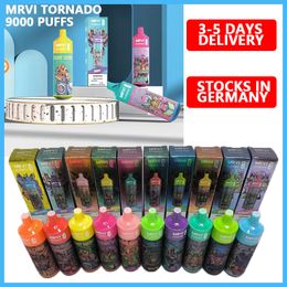 Germany Local Warehouse MRVI Tornado 9000 Puffs RandM Puff 9K Vapes Disposable E Cigarette With Rechargeable 600mAh 18ml Pod Wholesale Factory Fast Delivery 3-5 Days