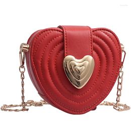 Totes Love Heart Shape Women Bag Leather Handbag PU Shoulder Black Sac Small Crossbody Bags Wallet For Messenger Beach