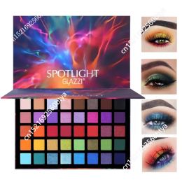 Shadow Spotlight 40 Colour Eye Shadow Palette Colourful Artist Shimmer Glitter Matte Pigmented Powder Pressed Eyeshadow Makeup Kit