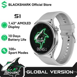 Wristwatches Global version black Shark S1 Smartwatch 1.43 amortized wireless charging 10-day smart watch battery life monitoring 240319