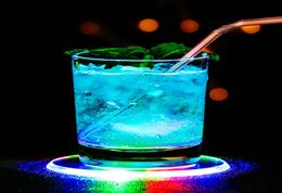 5pcs Led Coaster Cup Holder Mug Stand Novelty Lighting Bar Mat light Table Placemat Party Drink Glass Creative Pad Round Home Deco6278527