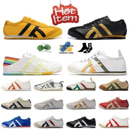 tiger mexico 66 Women Designer Athletic shoes mens womens yellow Tigers Green Latex Beige red outdoor Sports Athletic Classic platform Trainers Sneakers Size 36-45