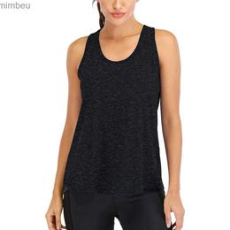 Women's T-Shirt Summer Womens Vest Quick Drying T-shirt Sports Vest Style Breathable Solid Colours Fitness Workout Sleeveless Mesh Back TopsC24319