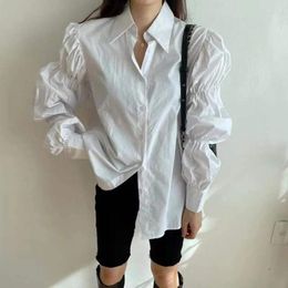 Women's Blouses SuperAen 2024 Spring Korean Chic Niche Design Lantern Sleeves Shirts