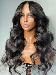 Synthetic Wigs Synthetic Wigs Black Body Wave Wig Synthetic Lace Front Wigs For Women Glueless Natural Hairline With Baby Hair Heat Resistant Party Cosplay 240327