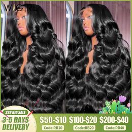 Synthetic Wigs WIGIRL 30 40 inch 13x6 HD Body Wave Lace Front Human Hair Wigs Glueless Wig Brazilian Water Wave 13x4 Lace Frontal Wig For Women 240329