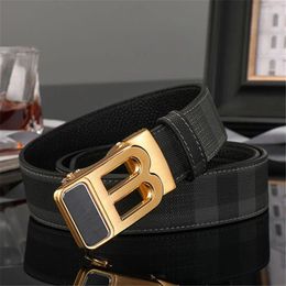 Belts High Quality Designers Mens Belt Famous Male B Buckle Canvas Genuine Leather For Men Strap Jeans
