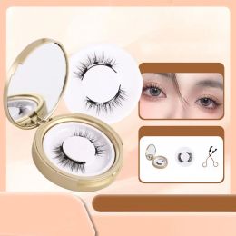 Eyelashes 1Sets Magnetic Gluefree Natural False Eyelashes Reusable Simulation Manga Lash Wispy Highgrade Fiber Eyelashes Cosmetics