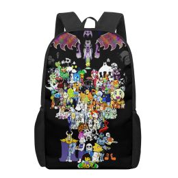 Bags Undertale Sans Game 3D Print School Bags for Boys Girls Primary Students Backpacks Kids Book Bag Satchel Large Capacity Backpack