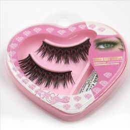 Whole 1 pair Natural Long Thick False Eyelashes Charming Eyelashes Makeup7685681