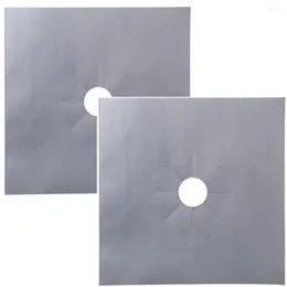 Table Mats Thickened Gas Stove Protection Mat Don't Paste Silver Special Tools Easy To Clean Kitchen Washable Black