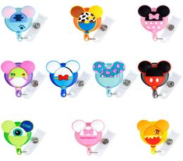 Cute Cartoon Silicone Retractable Badge Reel Clip Student Nurse ID Card Badges Holder accessories Hospital School Office Supplies 8701404