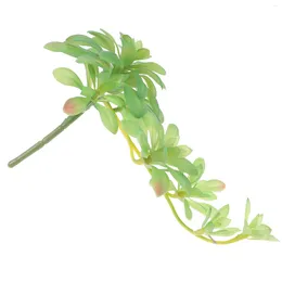 Decorative Flowers Succulents Artificial Hanging Ornaments Fleshed Rattan Vine Christmas Tree Pick For Wedding Party Decoration 27cm