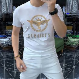 New 2024 Style Designer Brand Tees T Shirts Top Quality Cotton Short Sleeve t-Shirt Simple Letter Hot Drill Summer Casual Men Clothing Size M-4XL