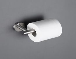 Bagnolux Bathroom Accessories Toilet Paper Holder Stainless Steel Brushed Round Easy To Clean Bedrooms High Quality Wall Mount Y206243350