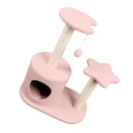 Balacoo for Kittens Pet Toys Tree Play Tower House Climber Frame Lovey Kitten Cat Climbing Toy to Climb Sisal Cat Crawl