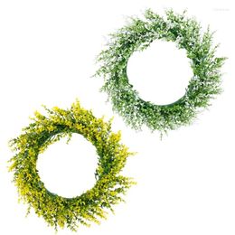 Decorative Flowers Exquisites Artificial Leaf Wreath Soft And Elegant For Any Home Decors