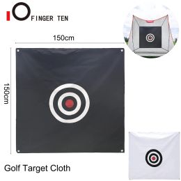 Aids Outdoor Practice Swing Golf Target Cloth 150 x 150 cm Hitting Hanging Circle Driving Range Training Tool Black Drop Shipping