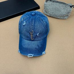 Mens Designer Denim Bucket Hat for Men Women Leopard Print Brand Letter Y Ball Caps 4 Seasons Adjustable Luxury Sports Denim Blue Baseball Hats Cap Binding Sun Hats