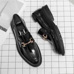 Formal HBP Design Non-Brand Classic Occasion Patent Leather Upper Lace Up Or Slip On New Wedding Shoes for Men