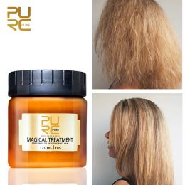 Treatments PURC 5 Seconds Hair Mask Magical Keratin Treatment Cream Smoothing Straighten Soft Repair Damaged Frizz Hair Care Product 120ml