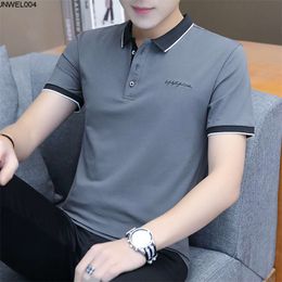 Designer Short Sleeves Summer Short Sleeve T-shirt Mens Wear with Trendy Label Trend Ins Polo Shirt Paul Simple and Versatile Lead Half {category}