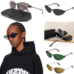 Cool designer sunglasses womens cat eye decorative glasses mens fashion street photography glasses pilot glasses with protect case BB0335S