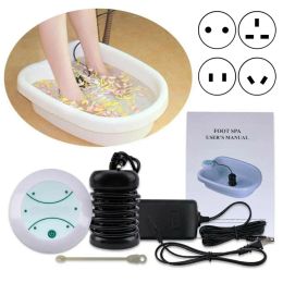 Tool Foot Massage Ionic Detox Foot Bath Aqua 24W Household Mini Foot Bath Spa Relax Pain Relief Tool Gift without Tub