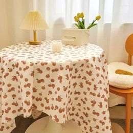 Table Cloth 2024 Mantel Pvc Redondo Antimanchas Impermeable Tela Round Desk Kitchen Decor Cover
