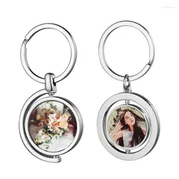 Keychains Sublimation Blank Keychain With Metal For Key Ring Heat Transfer Gi