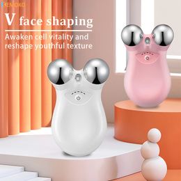 Rechargeable Electric 3D 5 Gears Face Massager EMS MicroCurrent Firming Micro Current Deedema Rejuvenation Wrinkle Skin Beauty 240313