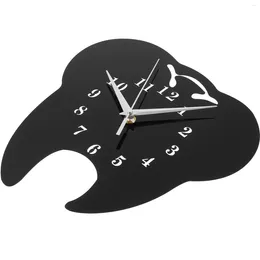 Wall Clocks Tooth Shaped Clock Delicate Decorative Hanging Vintage Bedroom Acrylic Unique Office