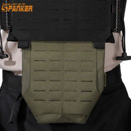 Bags Tactical Panel Protect Pouch Magic Tape Multifit Pocket Retention Flap Plate Carrier Pouch Assault Hunting Vest Tool Bag