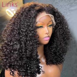 Synthetic Wigs Synthetic Wigs Jerry Curly Short Bob Wigs 13x6 Lace Frontal Human Hair Wigs 5x5 Glueless Wigs Lace Closure Transparent 13x4 Lace Font Wigs 240329