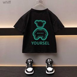 T-shirts Summer Baby T-shirt Fashion Cartoon Girls Tees Short Sleeve Cotton Boys Tops Japan high quality Casual Kids Clothes for 2-12YC24319