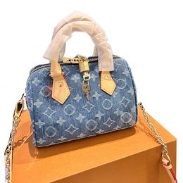 24ss Women Denim Shoulde Bags Diagonal Crossbody Bag For Ladies Luxury Designer Handbag Card Holder Outdoor Travel Wallet Pouch Purse 20CM