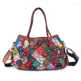 Totes One Shoulder Women's Bag 2024 Harbour Style Personalised Colour Matching Colourful Flower Series