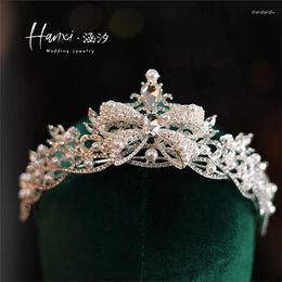 Hair Clips Romantic Crowns Women Accessories Wedding Hairwear Bridal Hairbands Engagement Headpiece Bow-knot Shape Coronets FO025