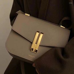 Totes 2024 Women Genuine Leather Crossbody Bag Brand Design Demelli Square Retro Lady Shoulder Strap Messenger