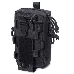 Bags Tactical EDC Belt Pouch Molle Bag Organiser Waist Pouch for Hiking Mobile Phone Water Bottle Kettle Carrier with Shoulder Strap