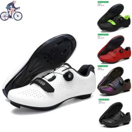 Footwear 2023 Cycling Sneaker MTB Cleat Shoes Men Sport Dirt Road Bike Boots Speed Sneaker Racing Women Bicycle Shoes For Shimano SPD SL