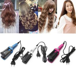 Irons Mini Ceramic Hair Crimper Curler Curling Iron Tong Waving Wand Roller Salon