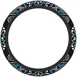 Steering Wheel Covers Dot Painting Print With Mandala Cover Universal 15 In Car Accessories Protector