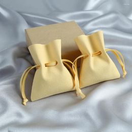 Gift Wrap Microfiber Jewelry Organizer Drawstring Bag Chic Small Pouches Packaging & Display Wedding Favor Business